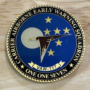 Challenge Coin USN Banger One Commanding Officer Carrier Airborne Squadron 117